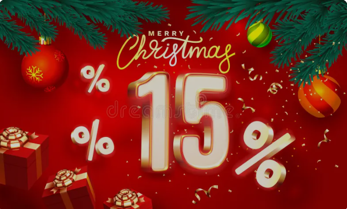 15% Off Christmas Sale