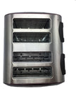 4 Slice Stainless Steel Glossy Red Toaster Power 1850W Wide Slots