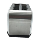 2 Slice Stainless Steel Glossy White Toaster Power 600W Wide Slots